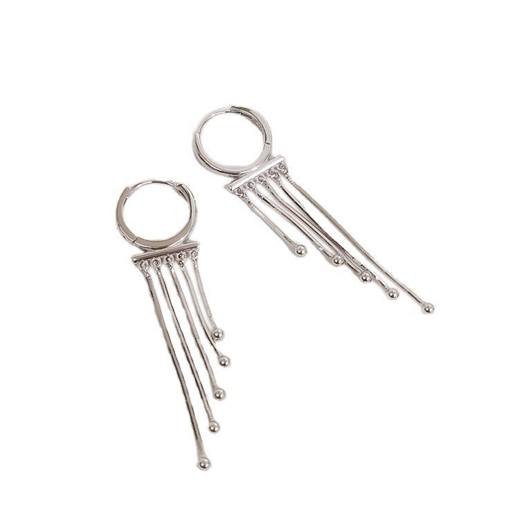 1pair tassel drop earrings s925