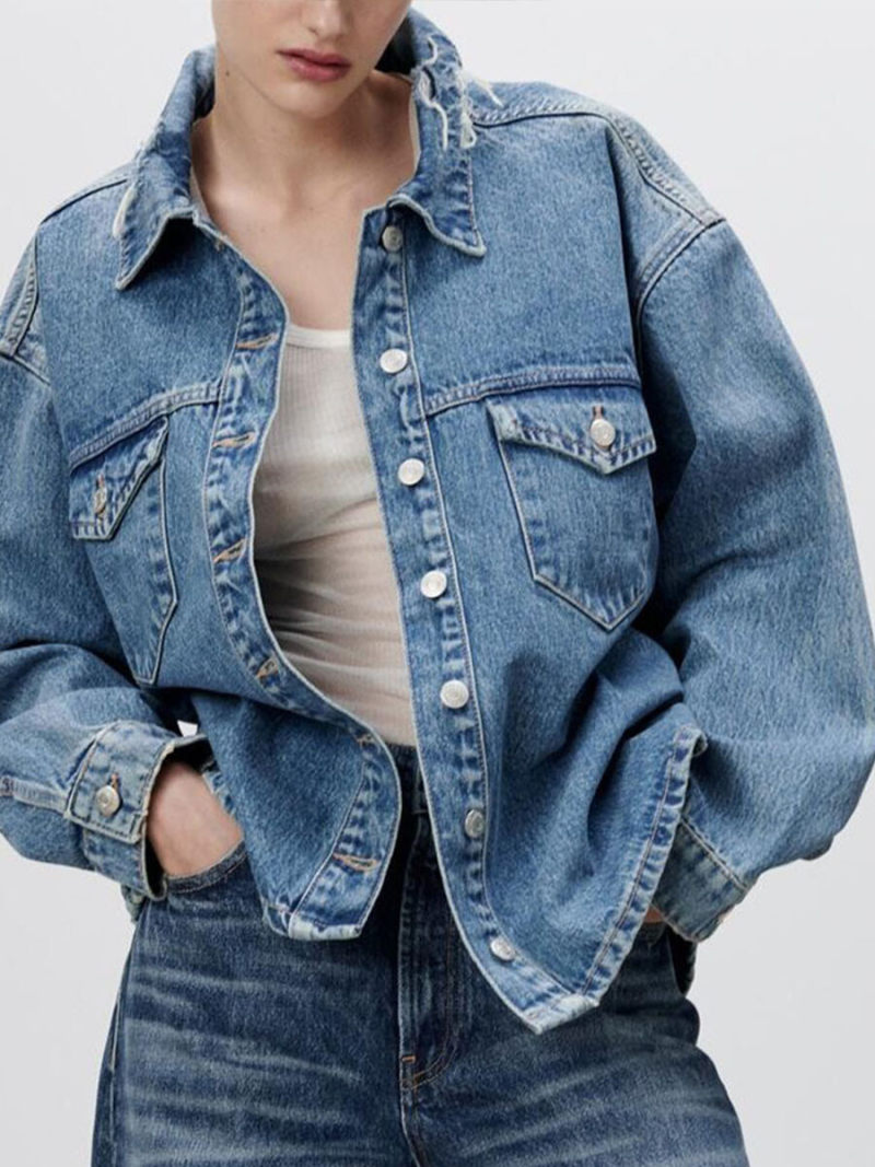 Loose the cowboy shirt jacket