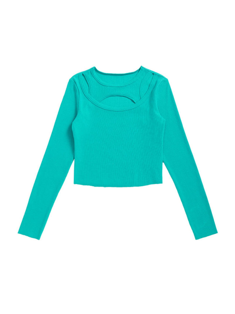 New product  brief paragraph long sleeve T-shirt