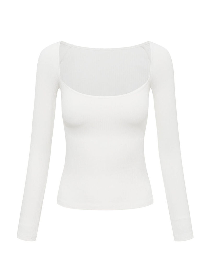 high elastic cotton Pure color long sleeve cultivate one's morality waist street hipster T-shirt