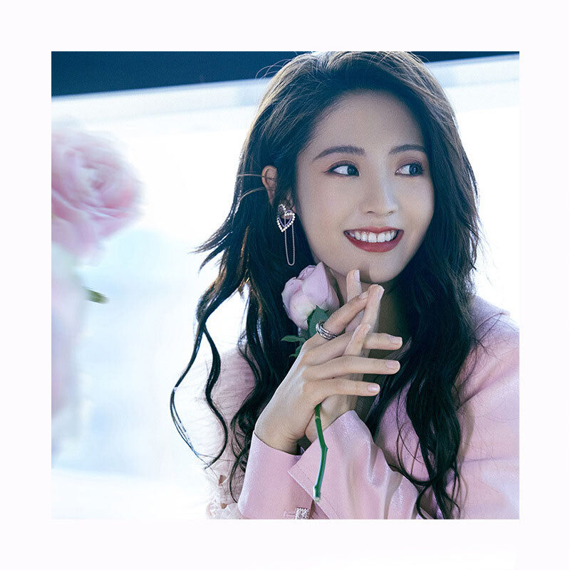 Faux pearl decor zircon tassel earrings