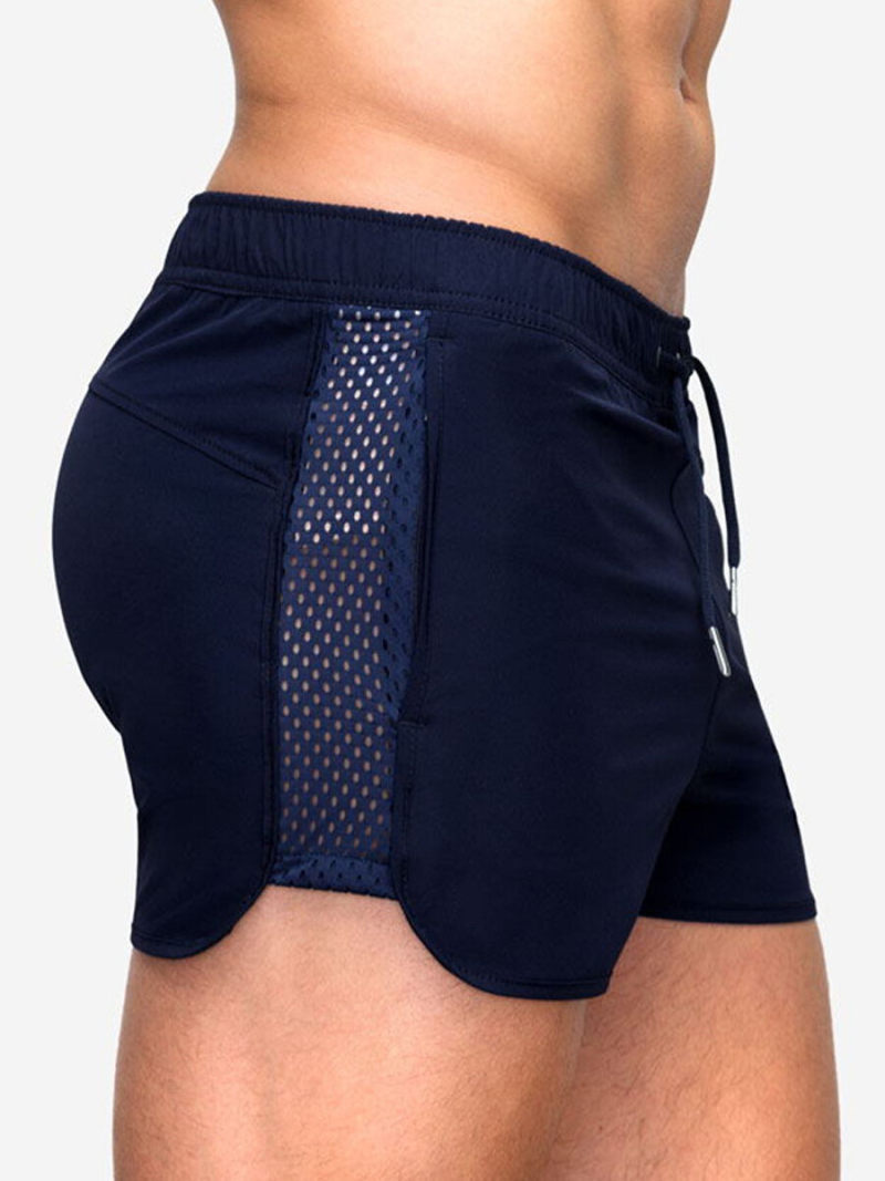 Chino Shorter Shorts  Mesh Inserts With Elasticate