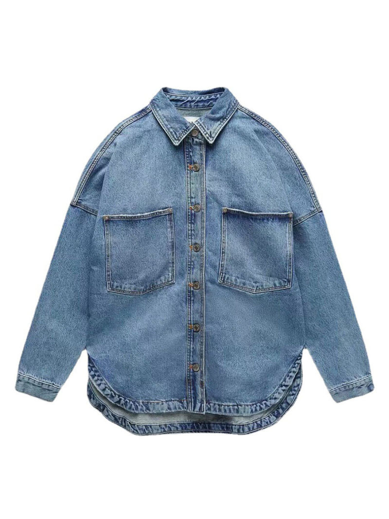Casual denim shirt jacket