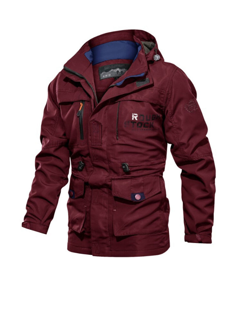 Cargo Jacket With zipper And Big Pockets.