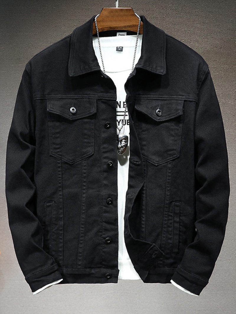 Classic Denim Jacket In Washed Color