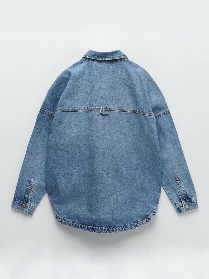 Casual denim shirt jacket