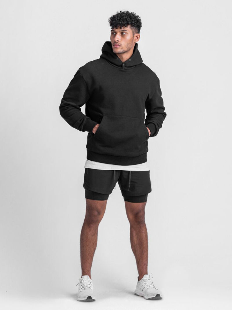 Hoodie with Buckle On Neck