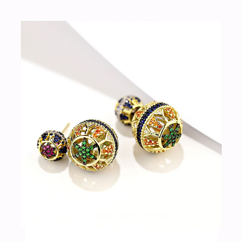 S925  18K stud earrings