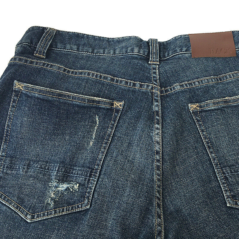 Jeans With Broken Washed Pants