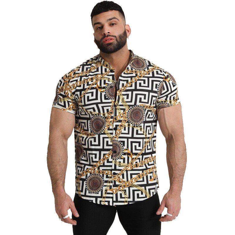 Topman Short Sleeve Shirt With  Print in Multi