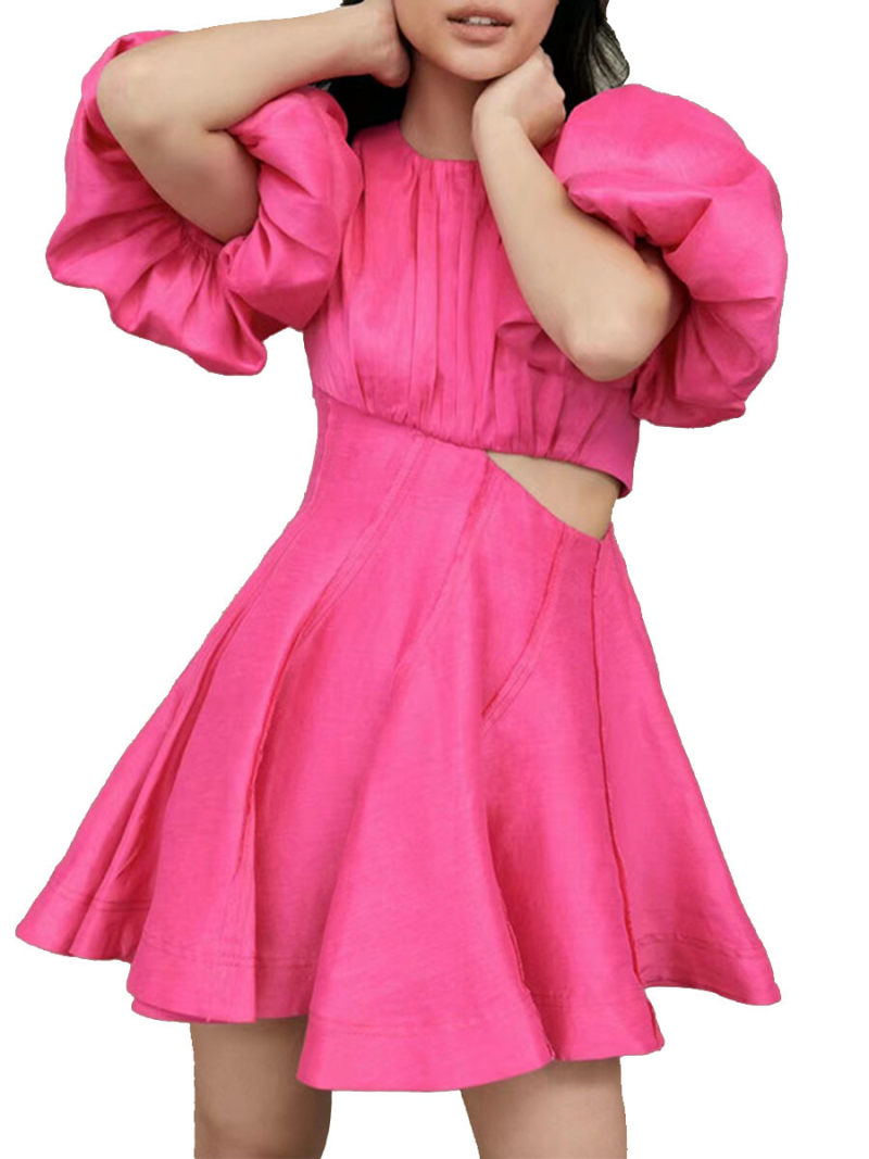 Cut Out Waist Mini Dress