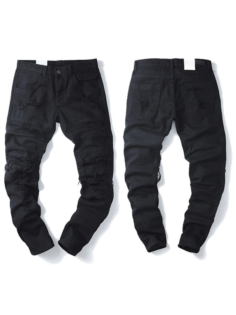 Topman Organic Cotton Blend Stretch Skinny Jeans In Black