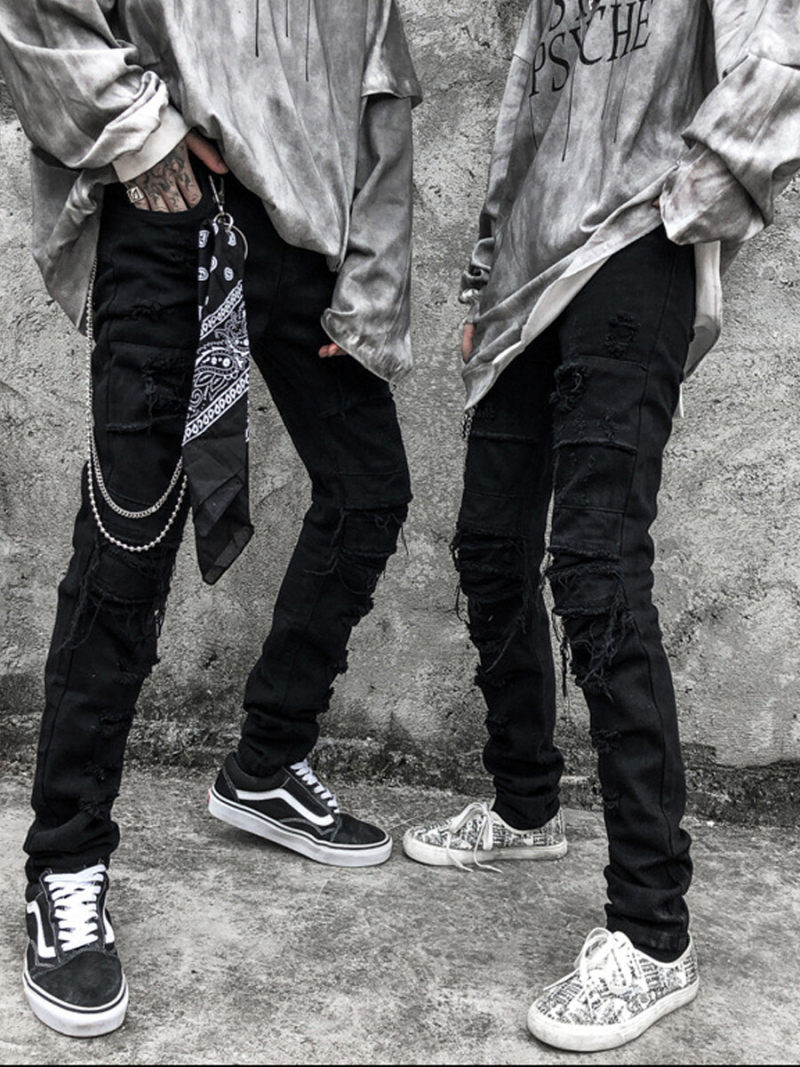 Topman Organic Cotton Blend Stretch Skinny Jeans In Black