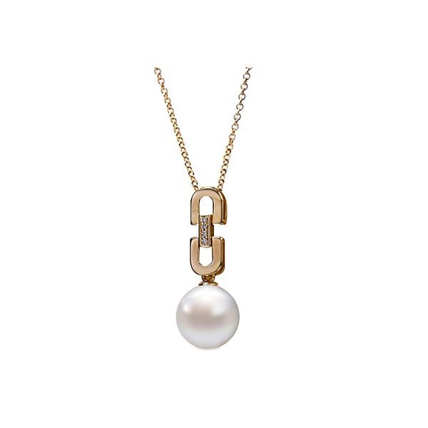 Pearl  pendant 18k necklace