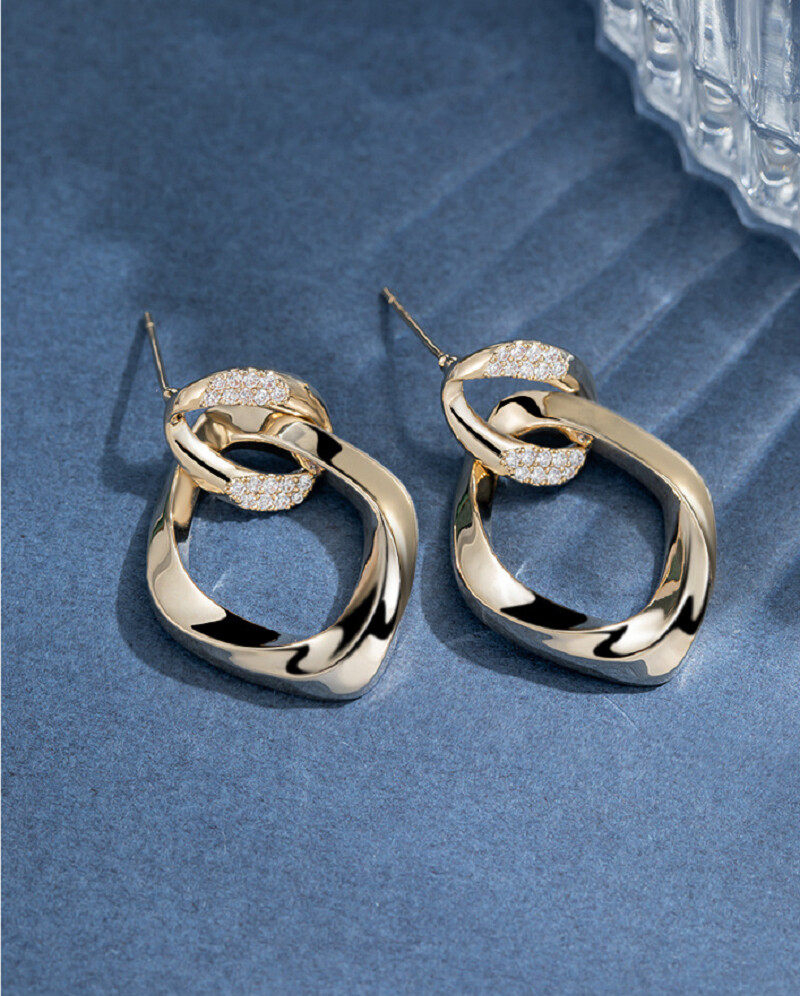 S925 drop stud earrings