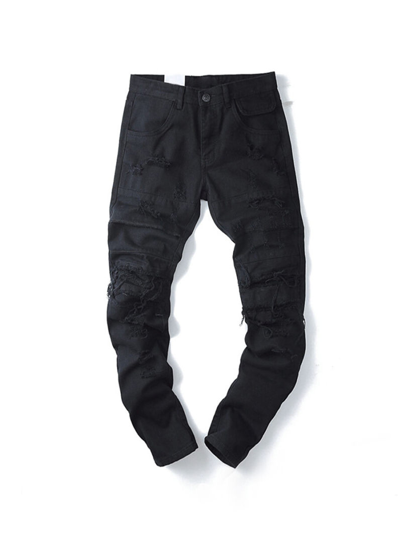 Topman Organic Cotton Blend Stretch Skinny Jeans In Black