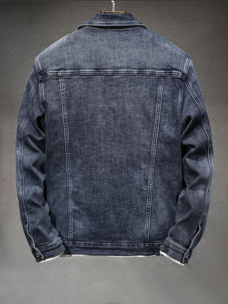 Classic Denim Jacket In Washed Color