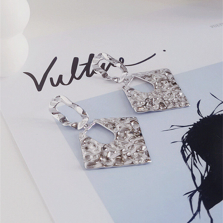 S925 stud drop earrings