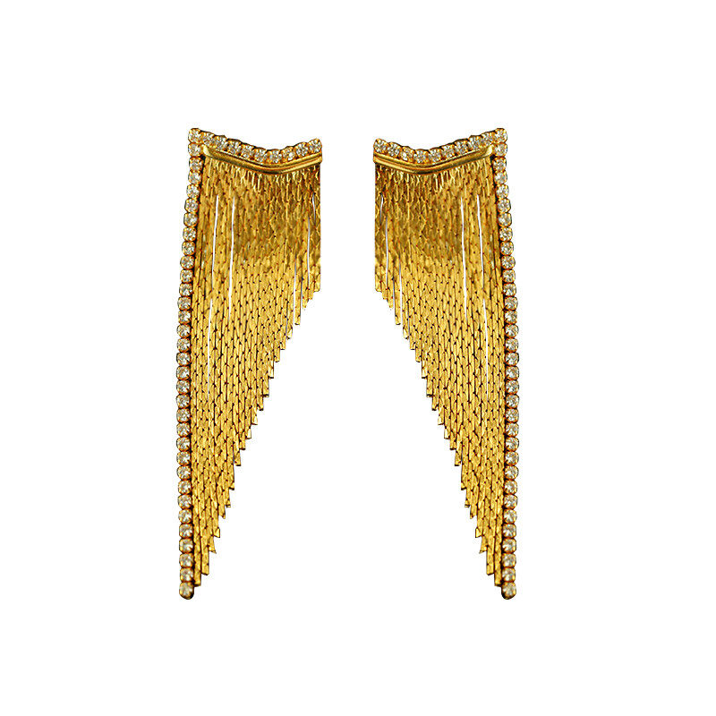 1pair Tassel Drop Earrings