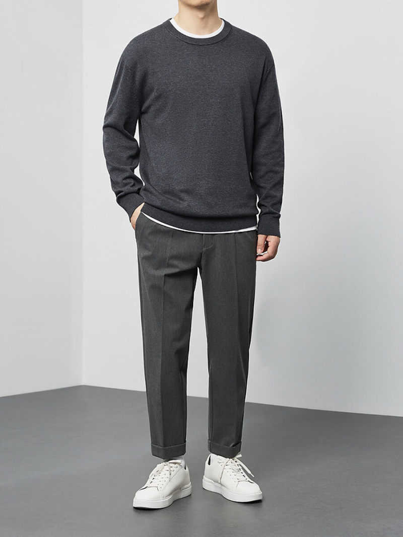 Topman Long Sleeve Knitted Crew Neck  Jumper