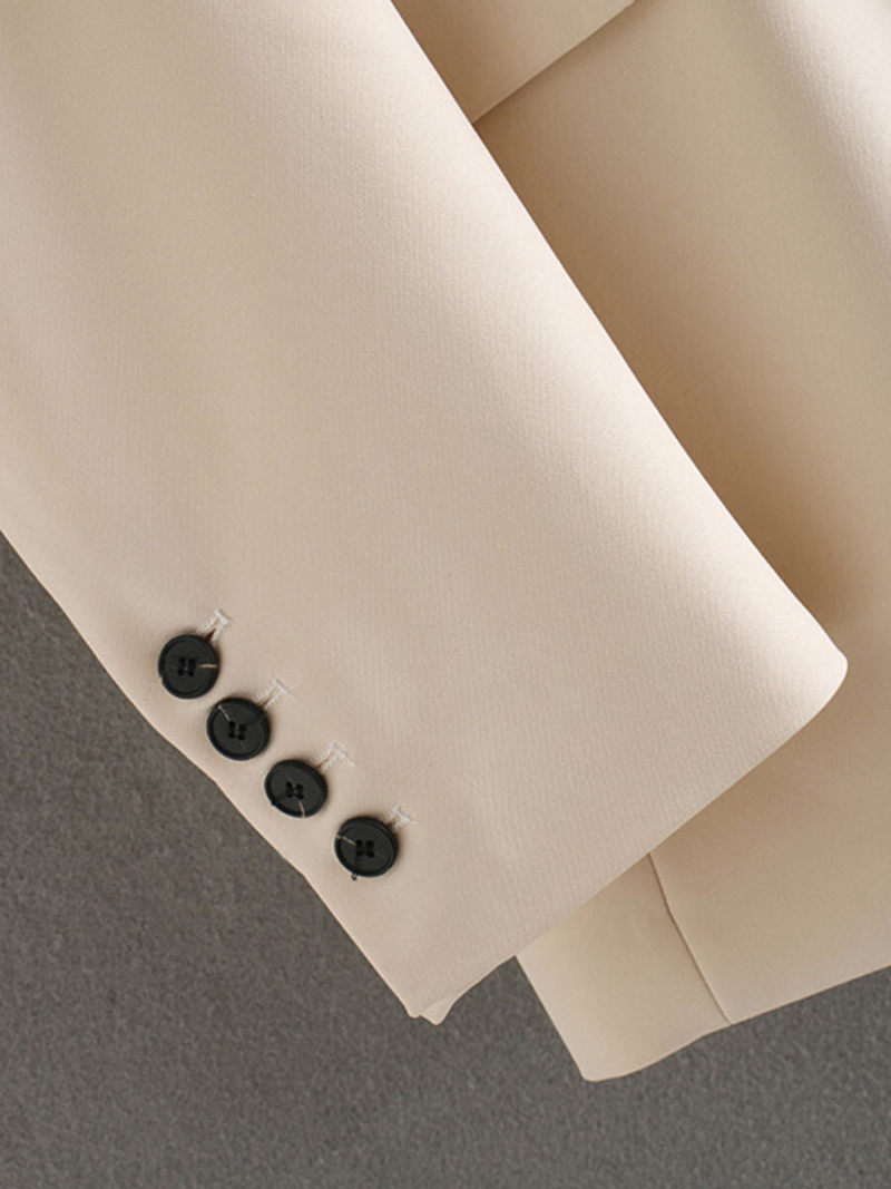 boyfriend wind a grain of buckle suit jacket