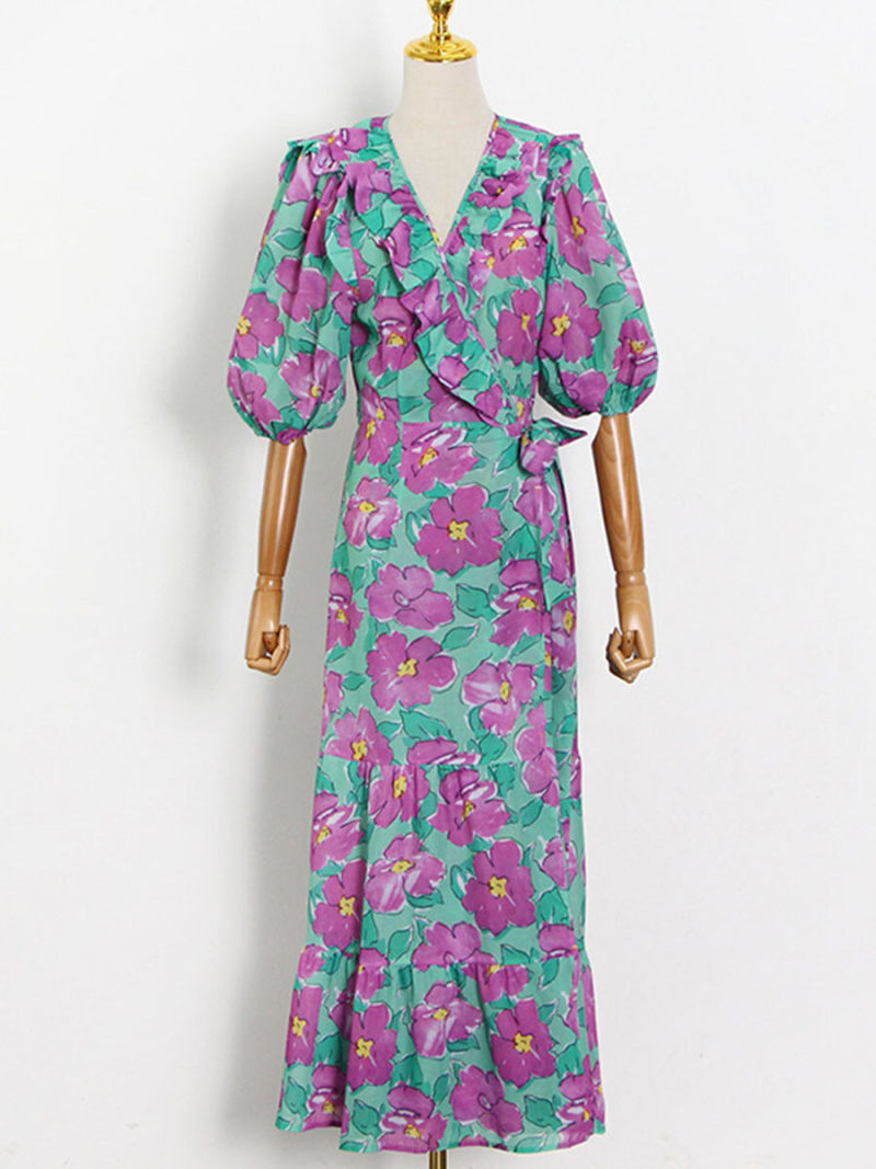 Allover Floral  Maxi  Dress