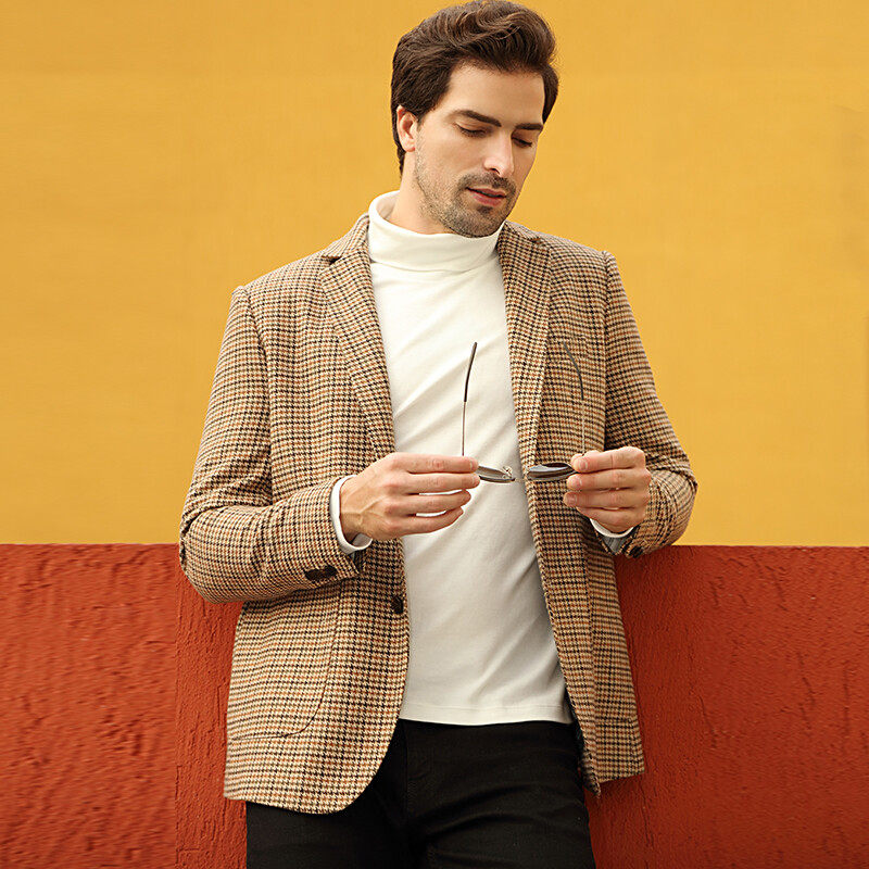 Modern Check Stylish Casual man blazer
