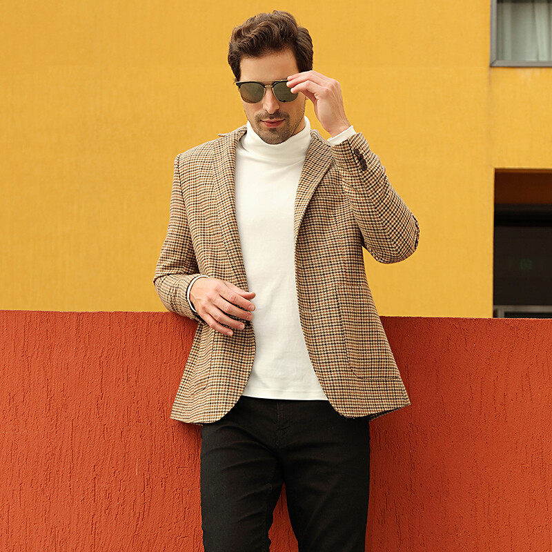 Modern Check Stylish Casual man blazer