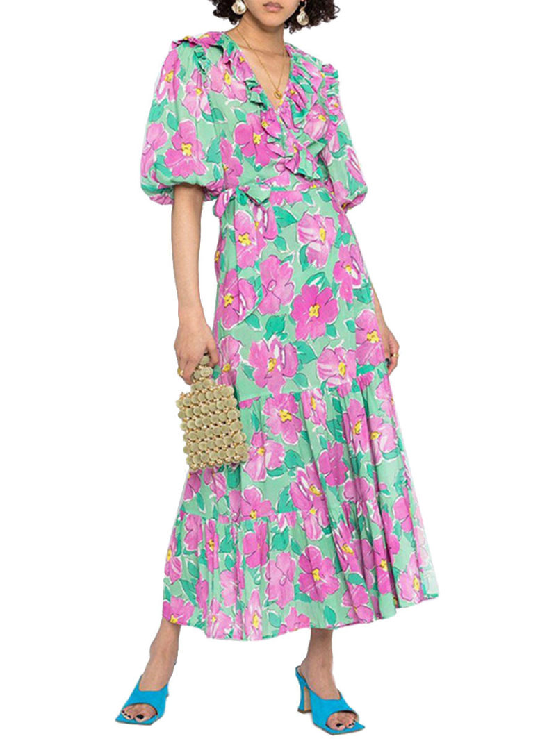 Allover Floral  Maxi  Dress