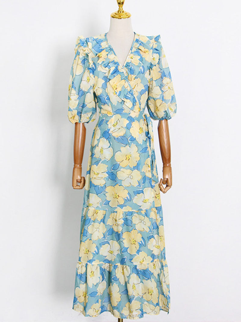 Allover Floral  Maxi  Dress