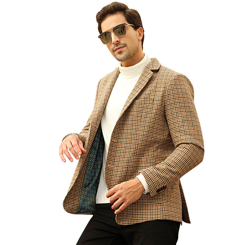 Modern Check Stylish Casual man blazer