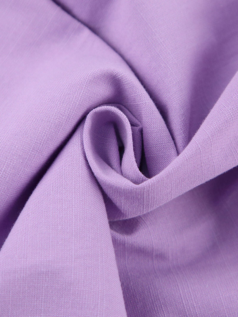 V-neck Button On Front Mini Dress