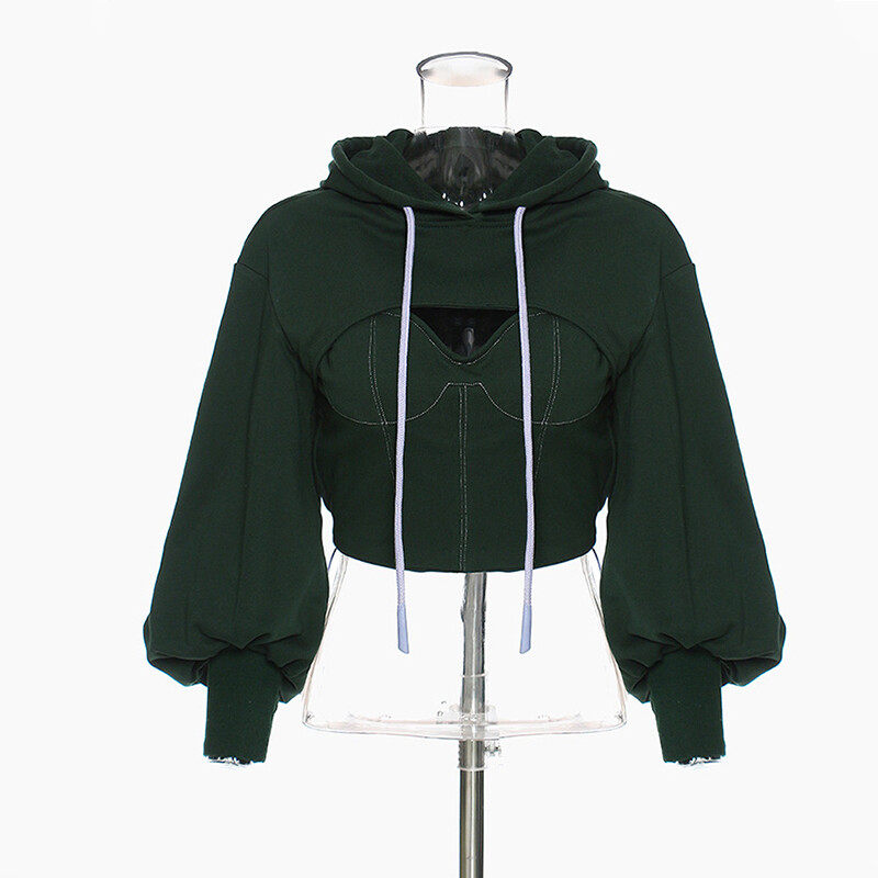 Hoodie chest opening