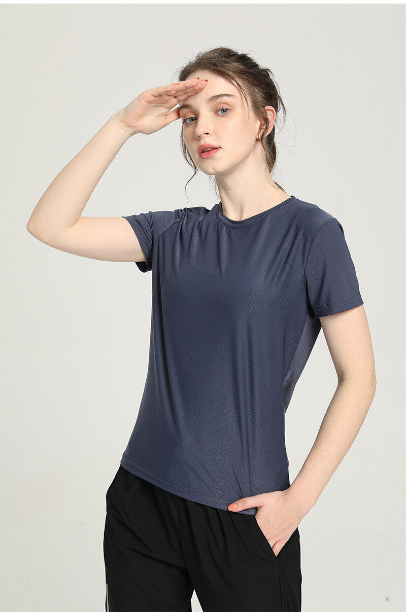 ladies' Training T-Shirt with Mesh at Back