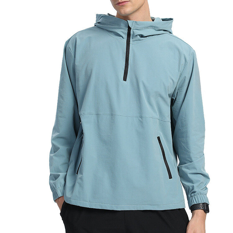 Men's Half Zipper Hood  Jacket