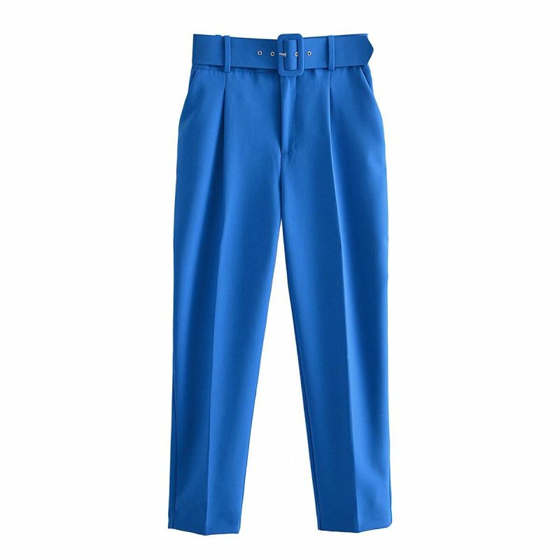 Casual cropped trousers