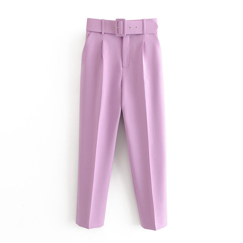 Casual cropped trousers