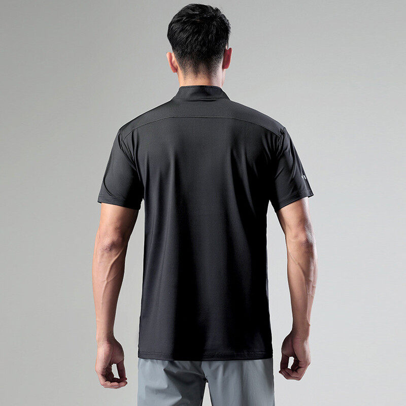 Men's Half Zipper T-shirt With Quick Dry
