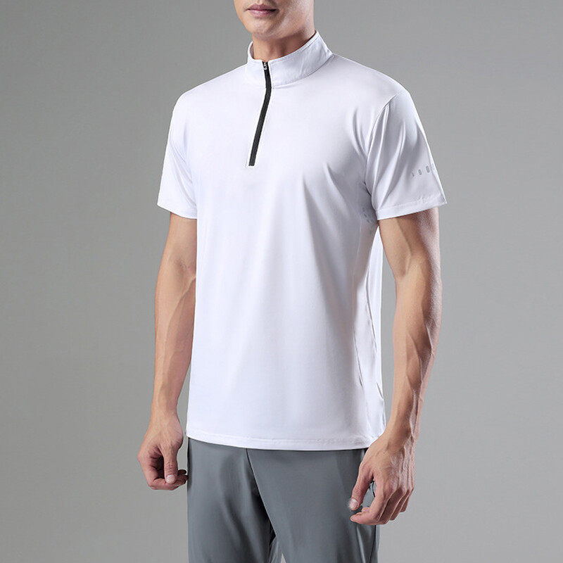 Men's Half Zipper T-shirt With Quick Dry