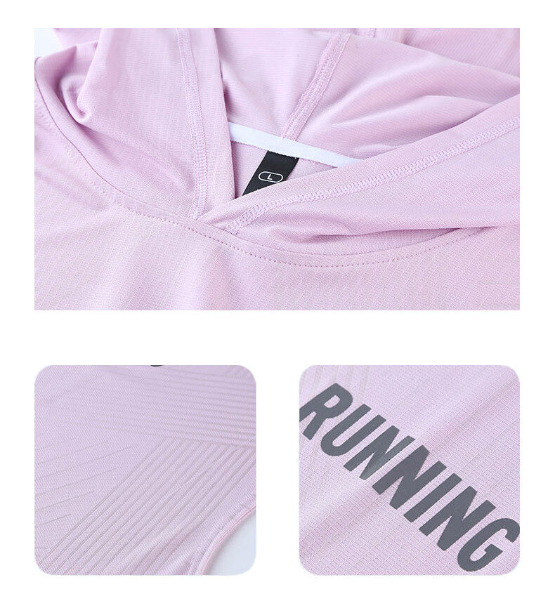 Men's  Sleeveless Hood  Running T-shirt With Quick Dry