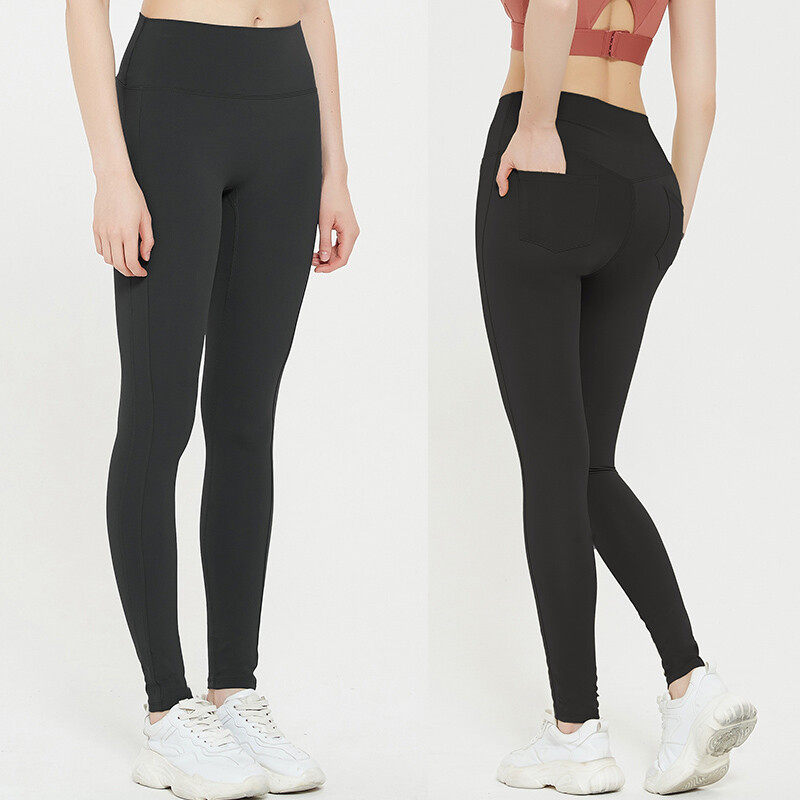 Ladies' Sports Yoga Leggings With Pockets on Hip