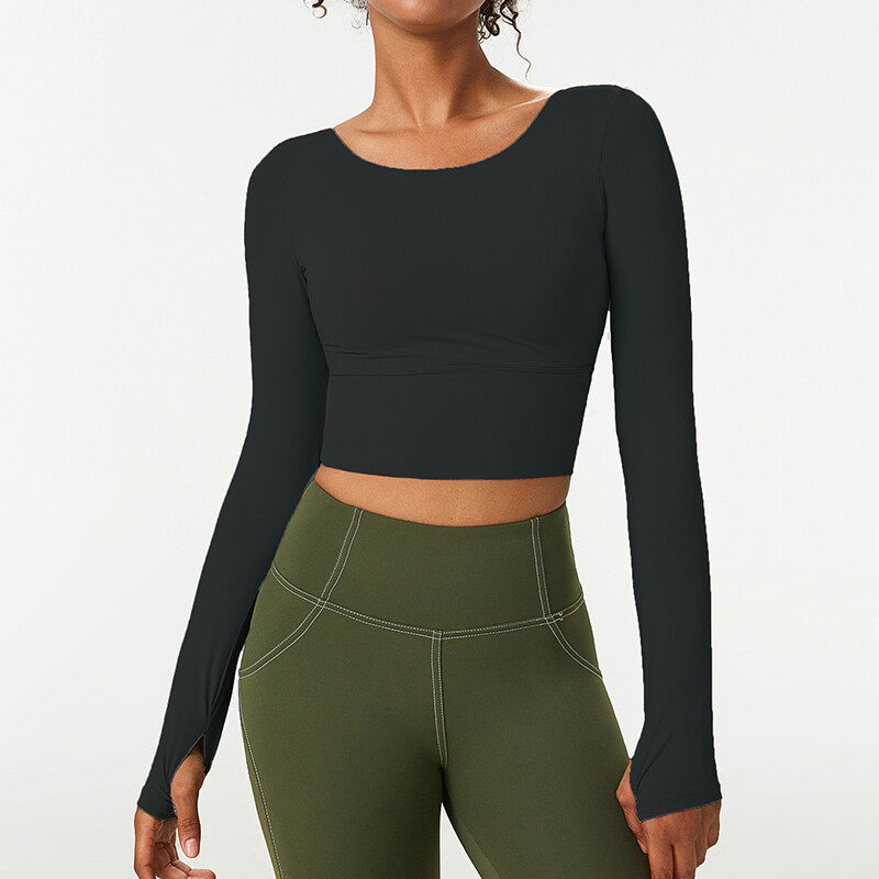 Ladies' Sports  Close-Fitting   Cut out Back Top