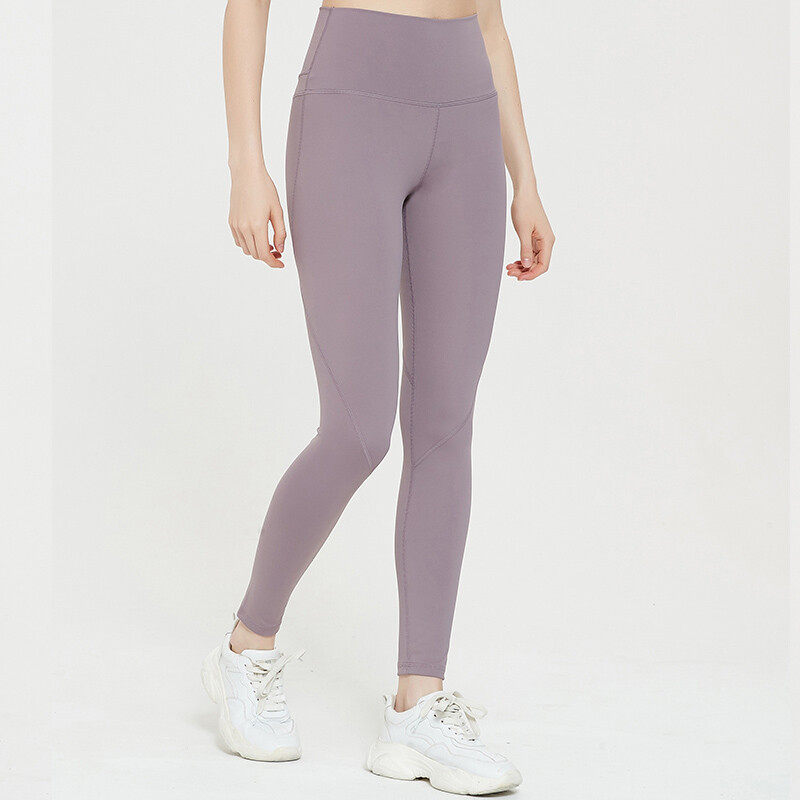 Ladies' Sports Yoga Leggings With Phone Pockets on Side