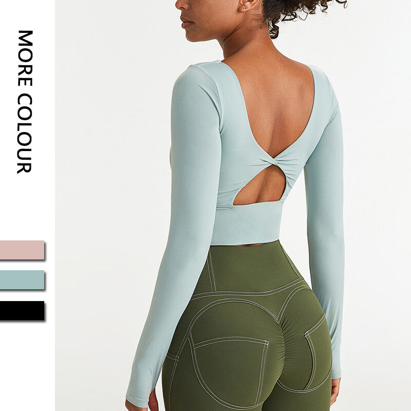 Ladies' Sports  Close-Fitting   Cut out Back Top