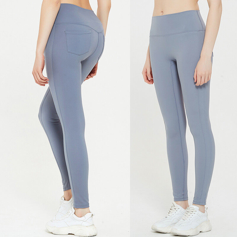 Ladies' Sports Yoga Leggings With Pockets on Hip