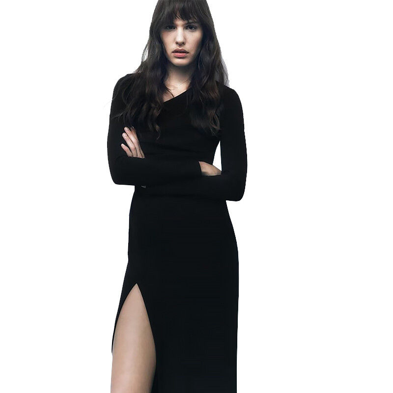 Side Slit Casual Dress