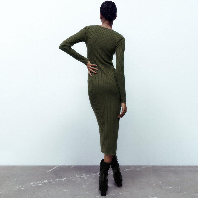 Round Neck Casual Dress