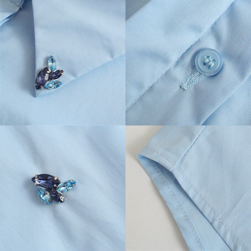 casual shirt with ruffles sleeve