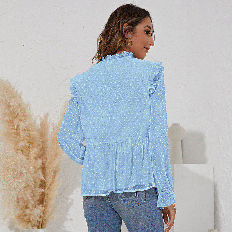 Casual  Blouse Long Sleeve