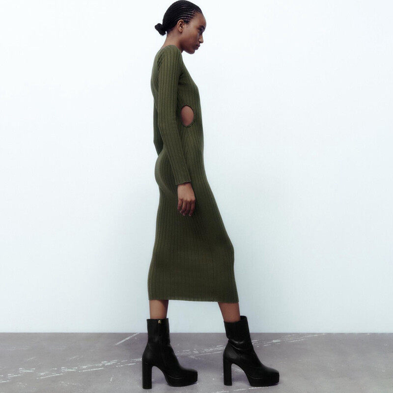 Round Neck Casual Dress